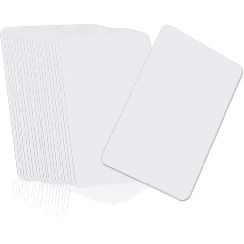 Pvc karten blanko - pvc, weiß