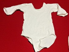 AQUARTI  Ballett-Body, 3/4-arm, weiß, Gr. 122