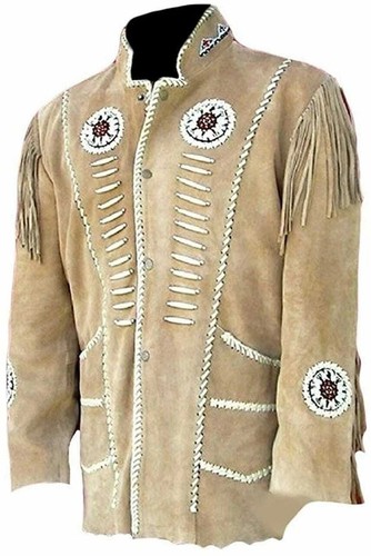 Herren western beige - western, wildleder