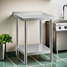 Edelstahltisch 60cm Aufkantung