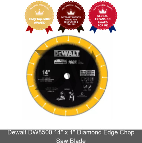 Dewalt dw8500 1 diamond - 14", 1"