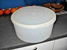 TUPPERWARE :  Tortenbehälter alt, hoher Gefrierbehälter, transparent