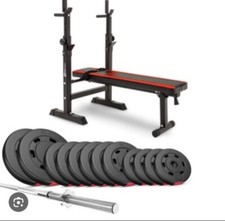 hantelbank mit gewichten