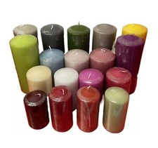 5 - 12kg Premium Stumpenkerzen Blockkerzen Kerzen 1. Wahl farblich bunt gemischt