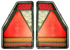 2x 6-functional LED Rückleuchte Anhänger 12V E9 Rücklicht 6 PIN Bajonett SET