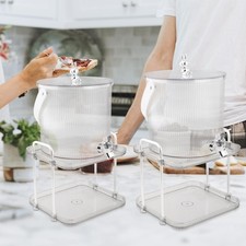 Kühlschrank Getränkespender Fass mit Wasserhahn Tragbar Haushalt Cold Brew