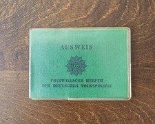 Rarität DDR Ausweis Freiwilliger Helfer der Volkspolizei 
