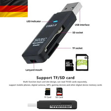 USB 3.0 Kartenleser Kartenlesegerät Adapter Stick Micro SD XC TF Card Reader PC
