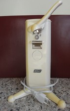 Quigg elektrischer Dosenöffner, Messerschärfer  50 W weiß Flaschenöffner