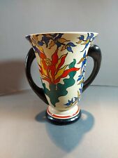 Vase Keramik Longwy Frankreich, Art Deco 22x17,5x11, Symphonie, decore a la Main