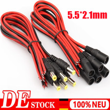 DC Steckverbinder Hohlstecker Buchse Kabel für LED TV Router Adapter 5.5*2.1mm