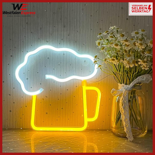 Led bier neon schild - led,