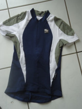 Fahrrad Trikot blau weiß oliv Gr. 36/38  Damen