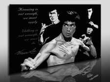 Bild auf Leinwand Bruce Lee Kunstdruck, Wandbilder - Bilder - Druck Poster Art