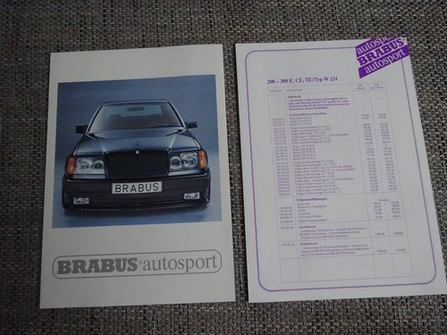 Brabus mercedes w124 prospekt - mercedes,