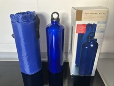 Alu trinkflasche liter blau - trinkflasche,