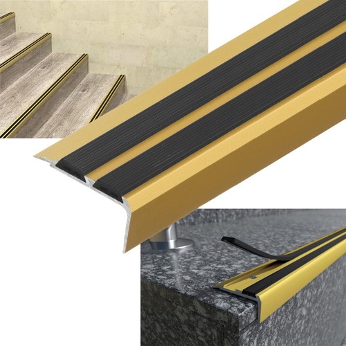 Gold alu treppennasenkante - gold,