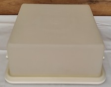 TUPPERWARE ECKIGER KONDITOR /Tortenhaube/Kuchenbehälter/gebraucht