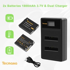 2x NB-6LH NB-6L Akkus für Canon PowerShot SX530 HS SX710 SX540 D20 D30+Ladegerät