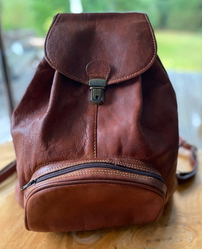 Wundervoller leder rucksack - leder,