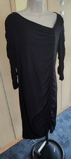 Neues Damenkleid Gr.L Schwarz von Julie C. geraffte 3/4 Arme, mit Elastananteil