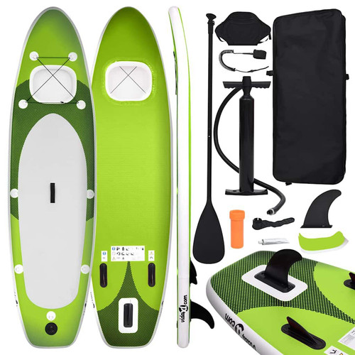 Sup board set aufblasbar grün - sup-board-set,