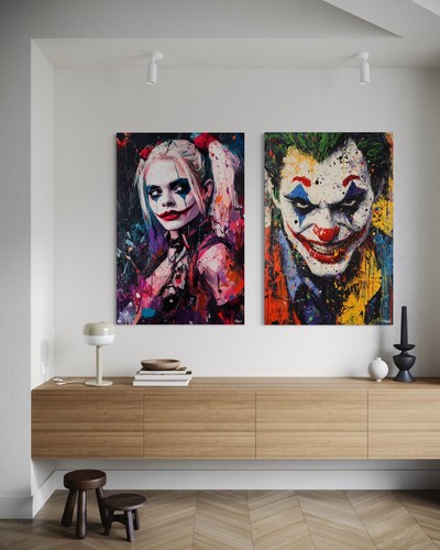 Joker harley quinn leinwand - harley,
