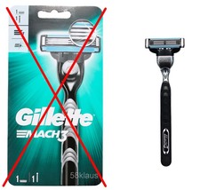 Gillette Mach3 Rasierer Mach 3 Nassrasierer inkl. 1 Klinge ABER OHNE OVP