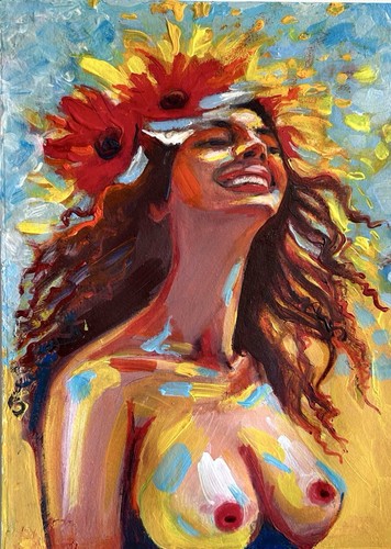 Original unikat abstrakt frau - original,