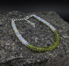 Grüner Peridot & Feueropal