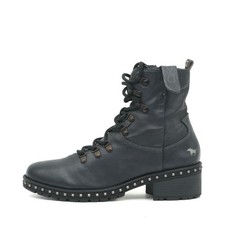Mustang Damen Stiefelette Boots Schwarz Echtleder Mittel Stiefeletten EU 40
