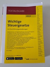 Wichtige Steuergesetze 2019 NWB