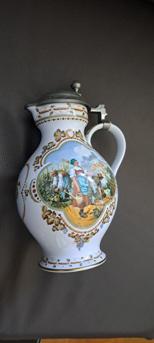 Weinkrug zinndeckel rupert - zinndeckel,