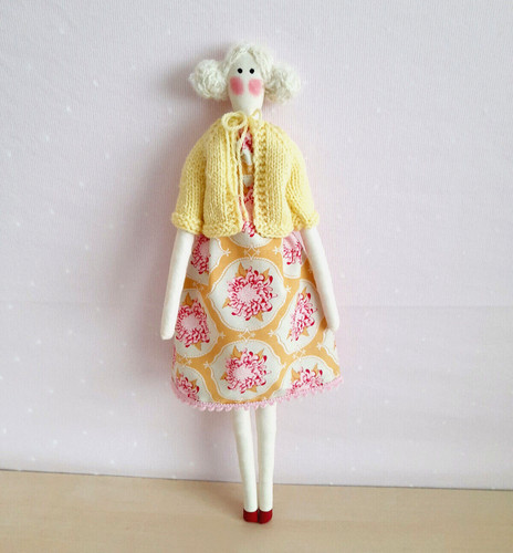 Puppe strickjacke 48cm - puppe,