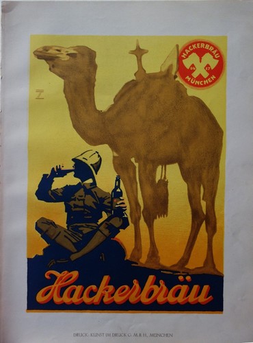 Poster bier hackerbrau - poster,