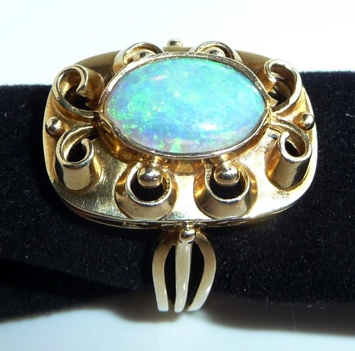 Ring 585 gelbgold 30ct - gelbgold, opal