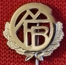 FC BAYERN MÜNCHEN DANK f. 20 Jahre Mitgliedschaft EHRENNADEL FCBM silber SAMMLER