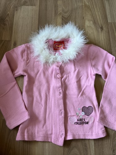 Jacke rosa mit feder kragen - jacke,