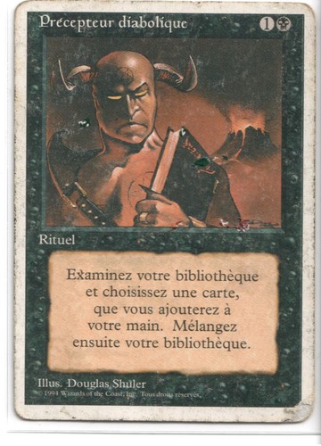Mtg demonic tutor - demonic,