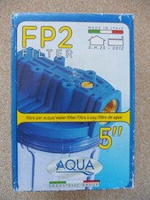 5" Kunststoff Wasserfilter Filterkerze Gehäuse Blickdicht Polypropylen 3/4" Neu