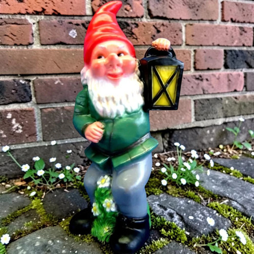 Gartenzwerg mit laterne xxl - gartenzwerg, 70