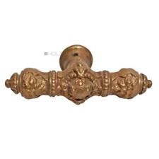 Kleine Fensterolive antik Prunk Perlen Messing alt Fenstergriff 85mm