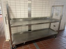 Gastro Edelstahl Rollwagen