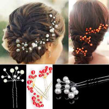 Haarnadeln Perlen Fecher