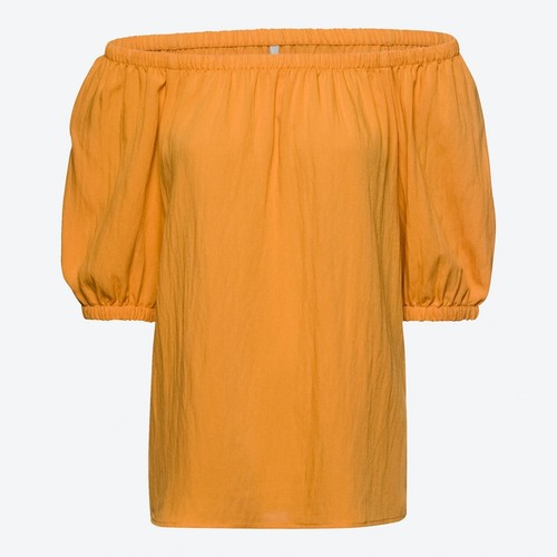Gelbe bluse leinen viskose - gelbe,
