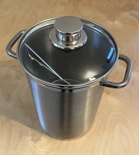Spargeltopf mit drahteinsatz - spargeltopf,