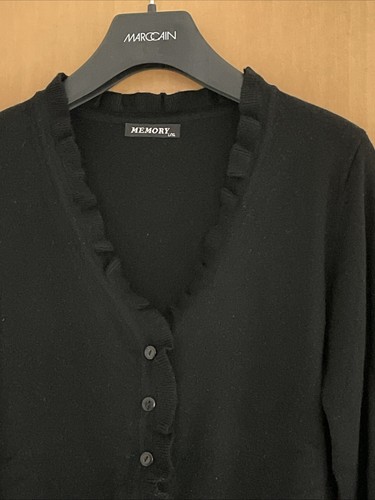 Verspielte strickjacke volant - strickjacke,