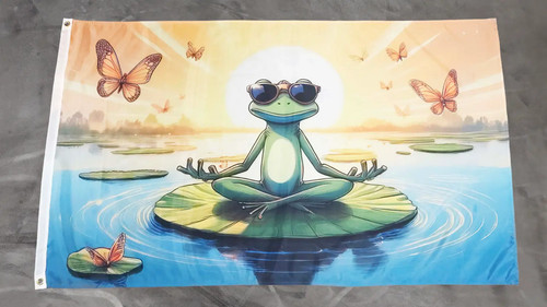 Fahne flagge frosch - flagge,