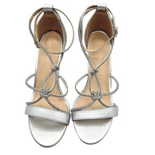 Wmns Silver Rhinestone Strappy