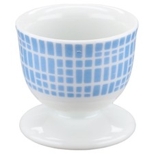 Eierbecher auf Fuß Arzberg Form 2000 Bastdekor blau